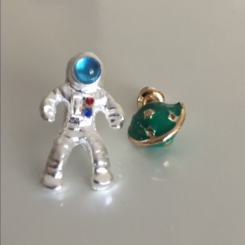 Astronaut and Planetary Earring Set - Picture 7 of 7